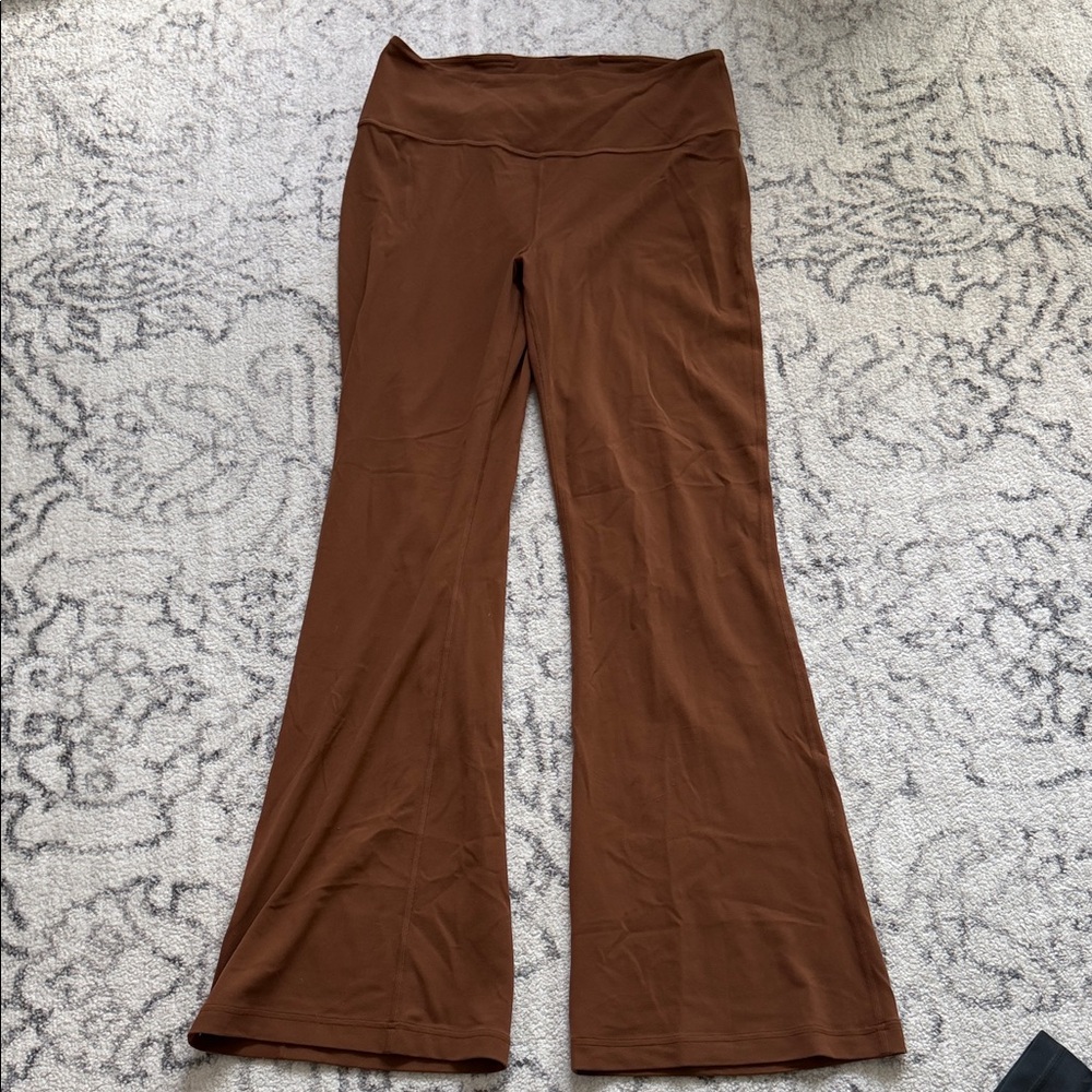 Lululemon Brown Flare Leggings